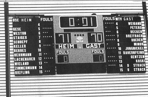 Vor 50 Jahren: Beide Basketballtitel gehen an den Neckar